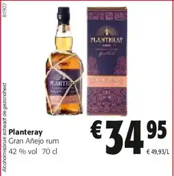 Colruyt Planteray Gran Añejo rum aanbieding
