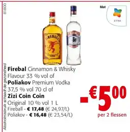 Colruyt Firebal Cinnamon & Whisky Flavour 33 % vol aanbieding