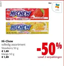 Colruyt Hi-Chew Strawberry 50 g aanbieding