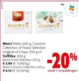 Colruyt Merci Finest Selection 250 g aanbieding