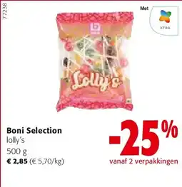 Colruyt Boni Selection lolly’s 500 aanbieding