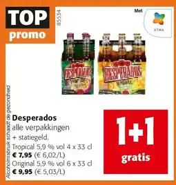 Colruyt Desperados Tropical 5,9 % vol 4 x 33 cl aanbieding