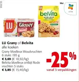 Colruyt Grany Moelleux Woudvruchten 6 stuks 195 g aanbieding