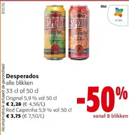 Colruyt Desperados Original 5,9 % vol 50 cl aanbieding