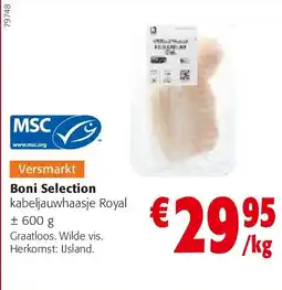 Colruyt Boni Selection kabeljauwhaasje Royal aanbieding