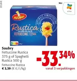 Colruyt Soubry Fettuccine Rustica aanbieding