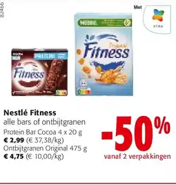 Colruyt Nestlé Fitness Protein Bar Cocoa 4 x 20 g aanbieding