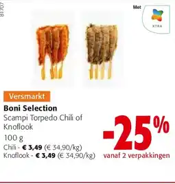 Colruyt Boni Selection Scampi Torpedo Chili aanbieding