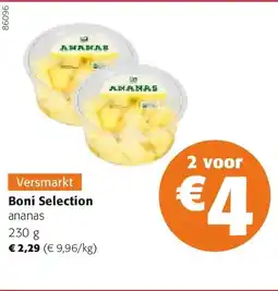 Colruyt Boni Selection ananas 230 g aanbieding