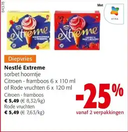 Colruyt Nestlé Extreme Citroen - framboos aanbieding