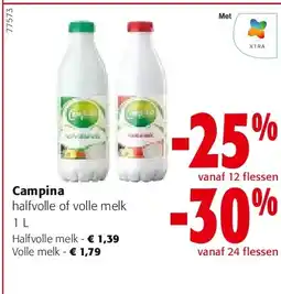 Colruyt Campina Halfvolle melk aanbieding