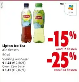 Colruyt Lipton Ice Tea Sparkling Zero Sugar aanbieding