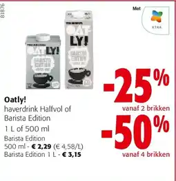Colruyt Oatly! Barista Edition 500 ml aanbieding