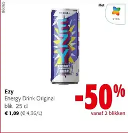 Colruyt Ezy Energy Drink Original blik 25 cl aanbieding