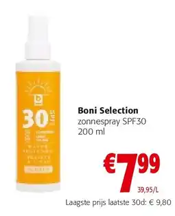 Colruyt Boni Selection zonnespray SPF30 200 ml aanbieding