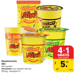 Carrefour Noedelsnacks Aïki aanbieding