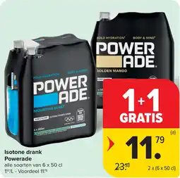 Carrefour Isotone drank Powerade aanbieding
