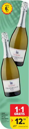 Carrefour Italië Prosecco Borgo San Pietro aanbieding