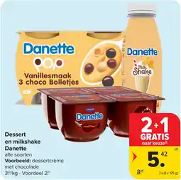 Carrefour Dessert en milkshake aanbieding