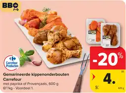 Carrefour Gemarineerde kippenonderbouten Carrefour aanbieding