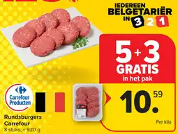 Carrefour Rundsburgers Carrefour aanbieding