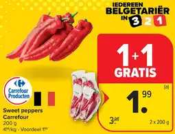 Carrefour Sweet peppers Carrefour aanbieding