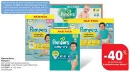 Carrefour Gamma luiers Pampers aanbieding