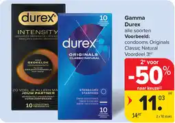 Carrefour Gamma Durex aanbieding