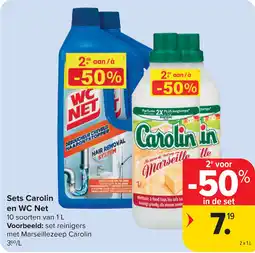 Carrefour Sets Carolin en WC Net aanbieding
