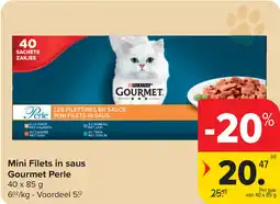 Carrefour Mini Filets in saus Gourmet Perle aanbieding