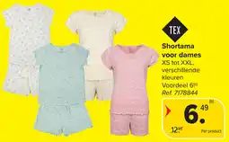 Carrefour Shortama voor dames aanbieding