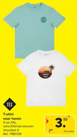 Carrefour TEX T-shirt voor heren aanbieding