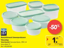 Carrefour Assortiment bewaardozen Vacutop aanbieding