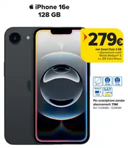 Carrefour iPhone 16e 128 GB aanbieding