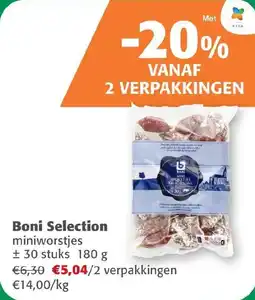 Comarkt Boni Selection Miniworstjes aanbieding