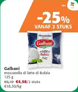 Comarkt Galbani mozzarella di latte di Bufala aanbieding