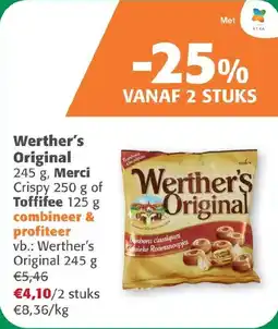 Comarkt Werther's Original, Merci Crispy of Toffifee aanbieding