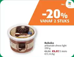 Comarkt Rabeko artisanale choco light aanbieding