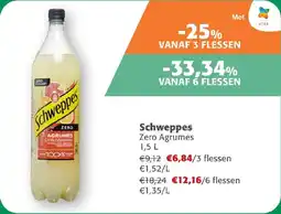 Comarkt Schweppes Zero Agrumes aanbieding