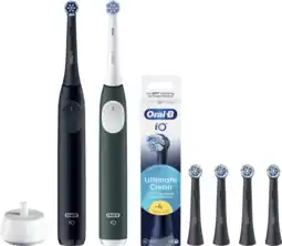 Coolblue Oral-B iO 2 Lot de 2 Noir et Vert Value Pack aanbieding