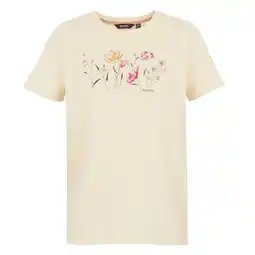 Decathlon Dames Filandra IX Bloemen TShirt (Lichte vanille) aanbieding