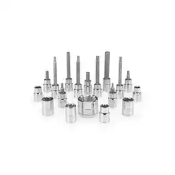 Decathlon SBS-1.2 Dopsleutel moer en bit set voor 3/8'' ratel - 18 delen aanbieding