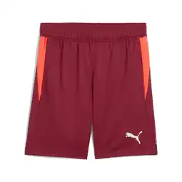 Decathlon INDIVIDUAL padeltrainingsshort voor heren PUMA Dark Crimson White Glowing Red aanbieding