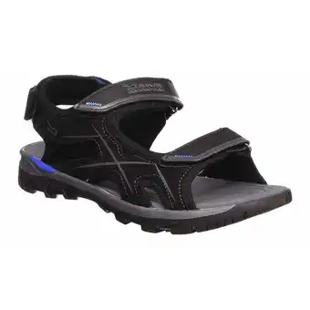 Decathlon Heren Kota Drift Open Teen Sandalen (Zwart/Nautisch Blauw) aanbieding