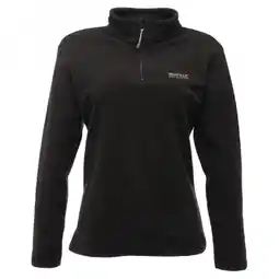 Decathlon Geweldige Outdoors Dames Sweetheart 1/4 Zip Fleece Sweater (Zwart) aanbieding