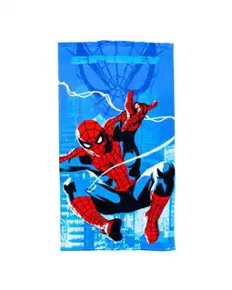 Decathlon KINDERDOEK 70X140CM MICROVEZEL DISNEY SPIDER-MAN aanbieding