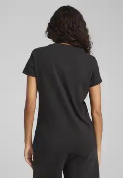 Decathlon ESS SCRIPT T-shirt Dames PUMA Black aanbieding