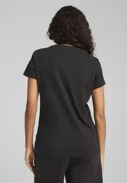 Decathlon ESS SCRIPT T-shirt Dames PUMA Black aanbieding