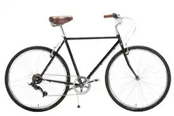 Decathlon Stadsfiets 28 Capri NIZA crèmekleurige, hoog frame aanbieding