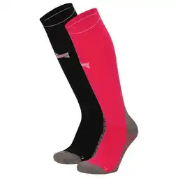 Decathlon Xtreme - Compressie sportsokken - Unisex - Multi roze - 2-Paar - Hardloopsokken aanbieding